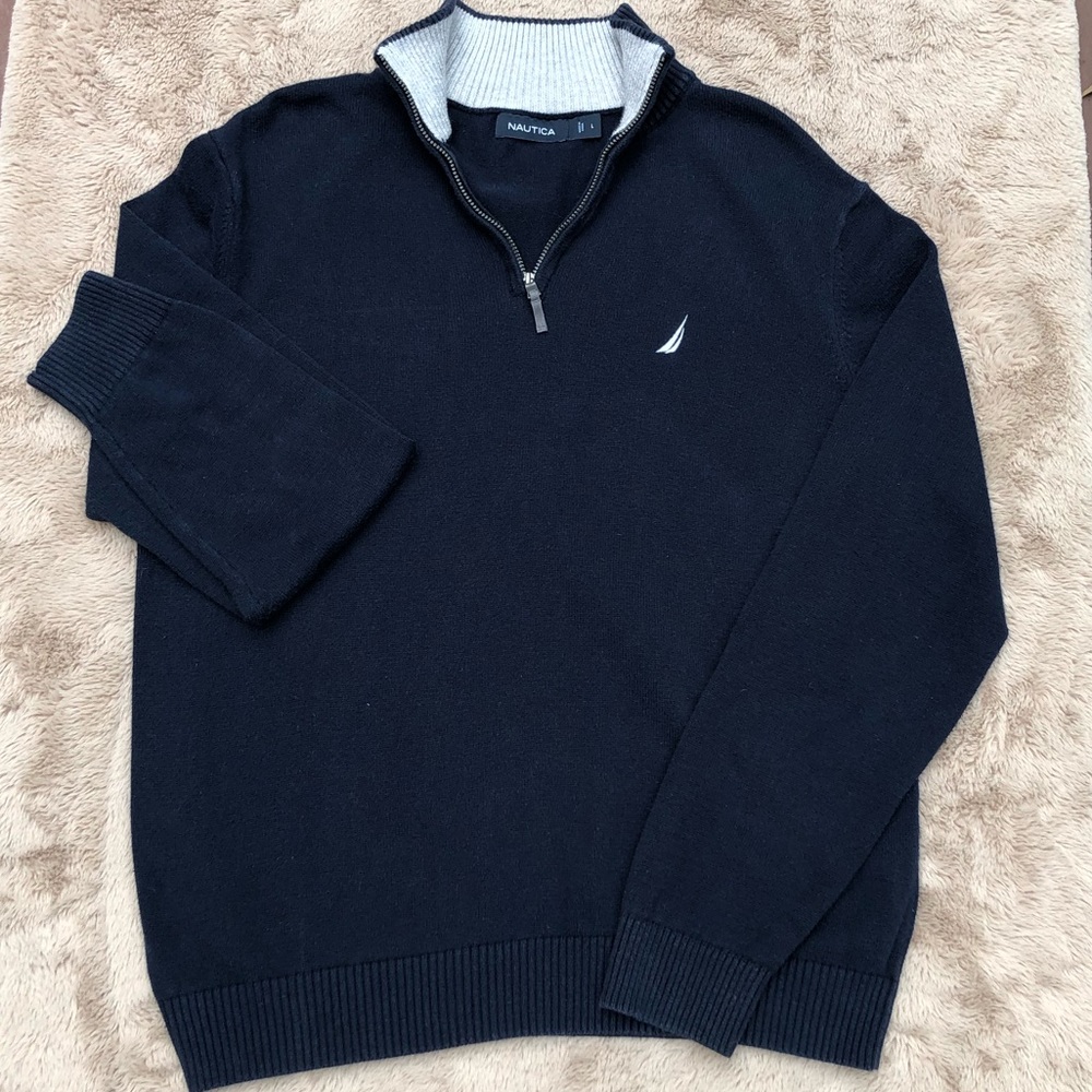 Men’s Nautica 3/4 zip sweater ⛵️